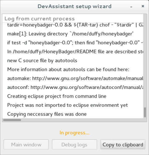 DevAssistant setup wizard_104