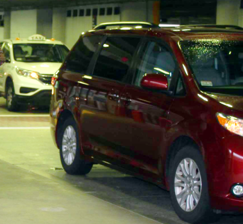Our chariot. I cropped him out of the portrait. Sorry, Toyota Sienna! It has nice pickup. I still am never buying a minivan ever, even if I have more kids. Never minivan, never!