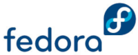 Original Fedora logo. Ends of the F's were much longer and curled, and the lighter blue color was brighter.